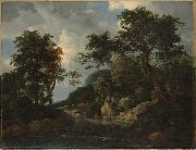 Jacob van Ruisdael The Forest Stream Germany oil painting artist